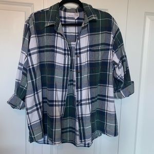 EUC Vintage Cherokee Plaid Button Up